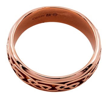 9ct rose gold Clogau Wedding Ring size Z